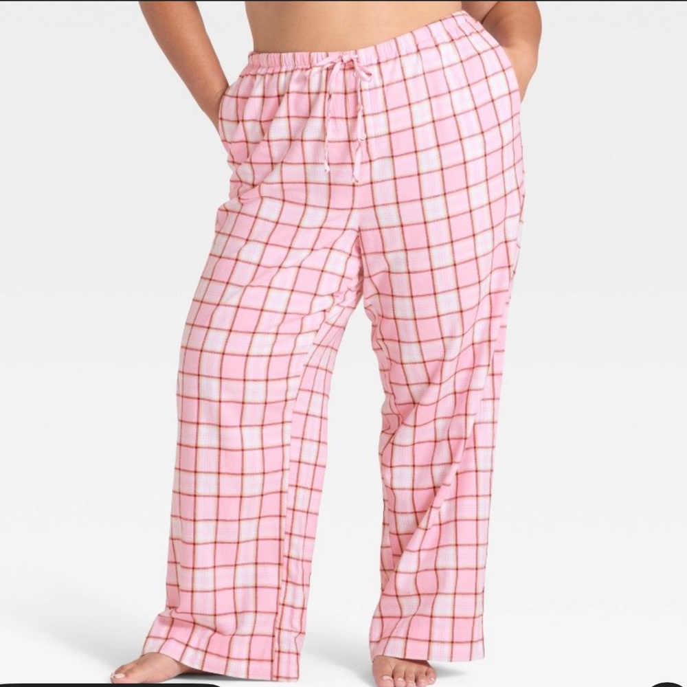 Wild Fable Pink Plaid Pajama Pants
